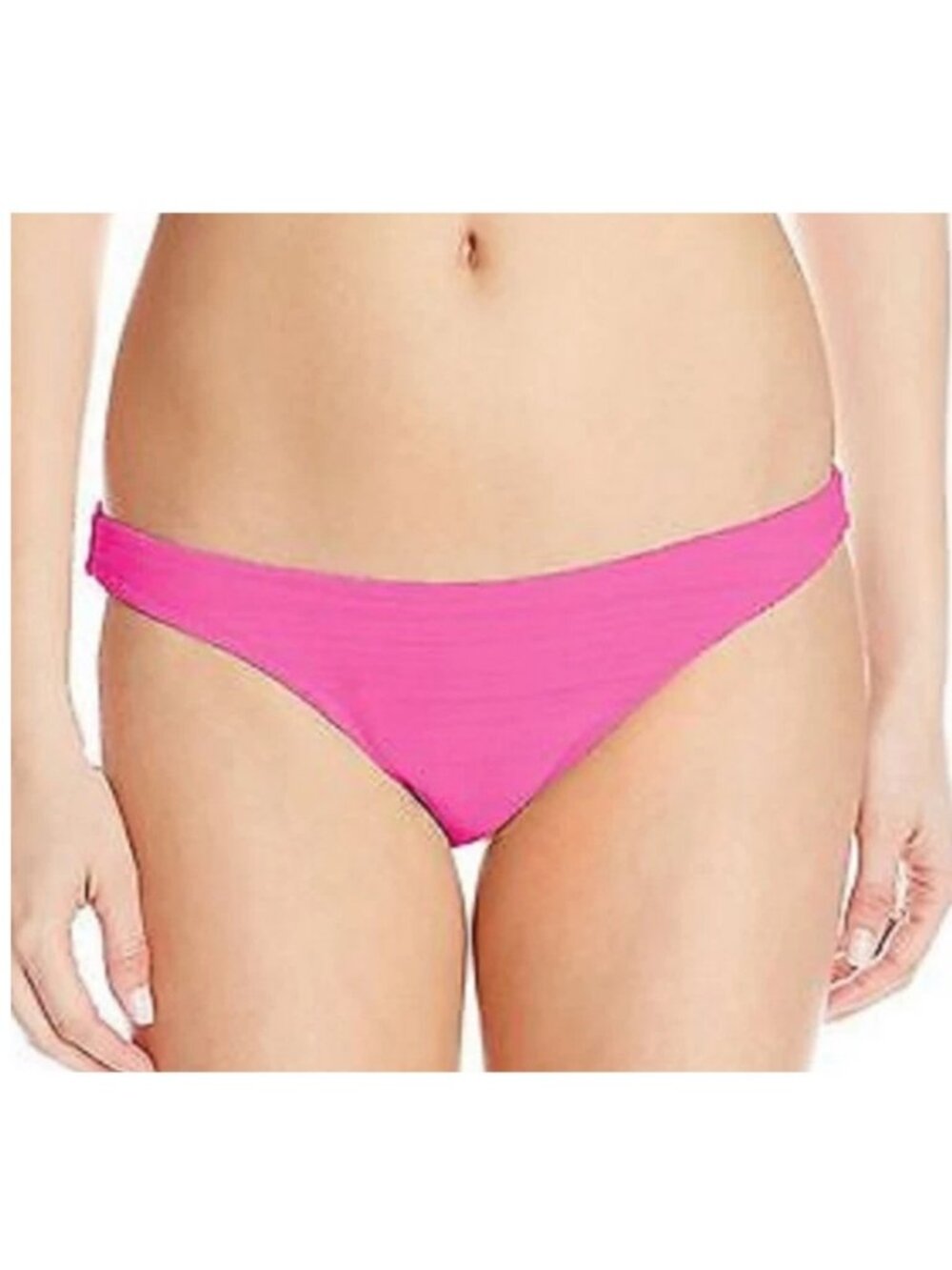 Volcom Junior Women's Hipster Bikini Bottom Swimsuit, Fiesta Pink